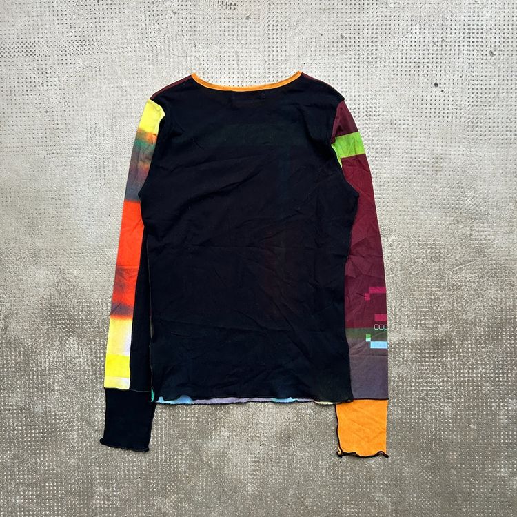 T-shirt Graphique Cyber Y2K Vintage Femme – Taille XL, Manches Longues, Années 2000