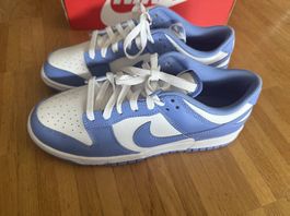 Nike Dunk low retro, Gr 42.5 polarblau-weiss