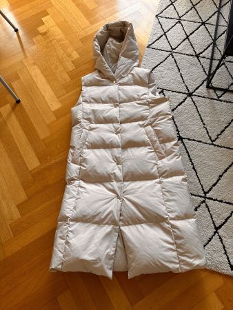 Winter Weste mit Kapuze, Beige, Gr. L - Top Zustand