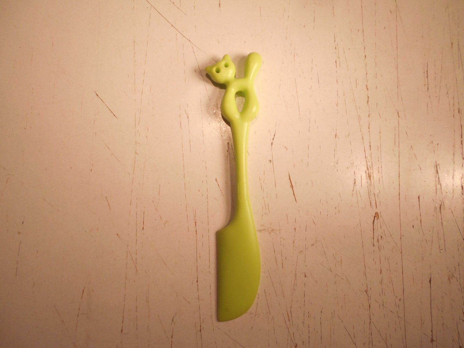 Coltelli da cucina: Koziol Streichmesser Yummi mit Katze, hellgrün – Usato da Bellach venduto da JingleCherry 1