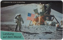 Landung auf dem Mond - volle deutsche Kunden Telefonkarte