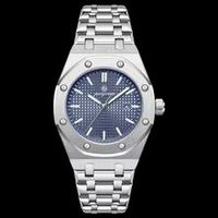 PAAZOMU Quarz Uhr A P Design silber blaues Zifferblatt