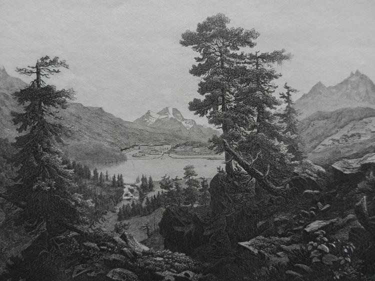 Gravures: St.Moritz Engadin – D'occasion à Risch par Rischli15 1