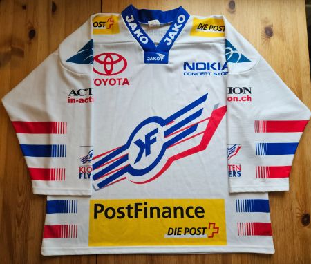 EHC Kloten Trikot Ochsner Gr. XL Eishockey Schweiz Flyers