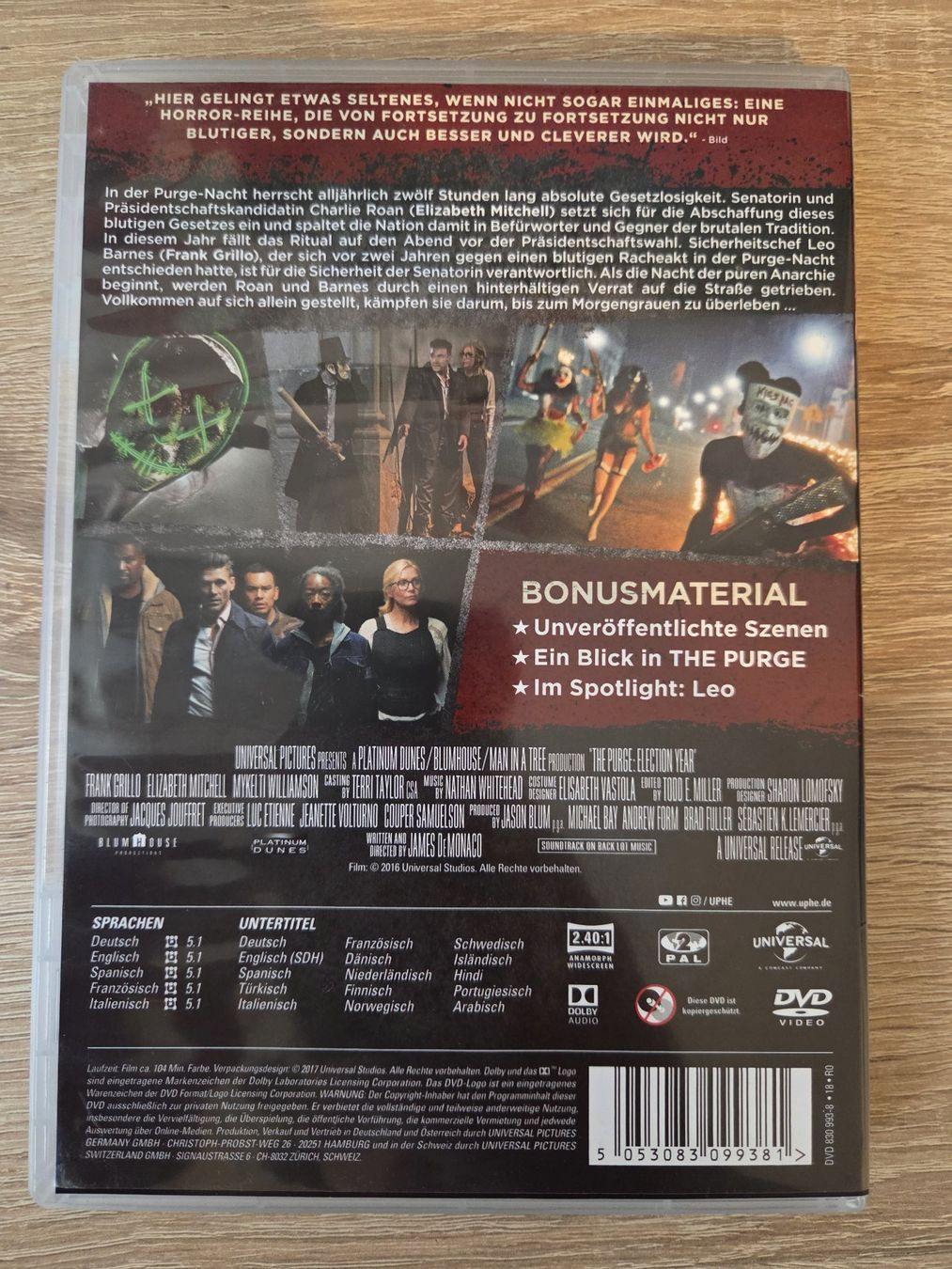 Alle DVDs: The Purge: Election Year - DVD – Gebraucht aus Carouge GE von Franllo 1