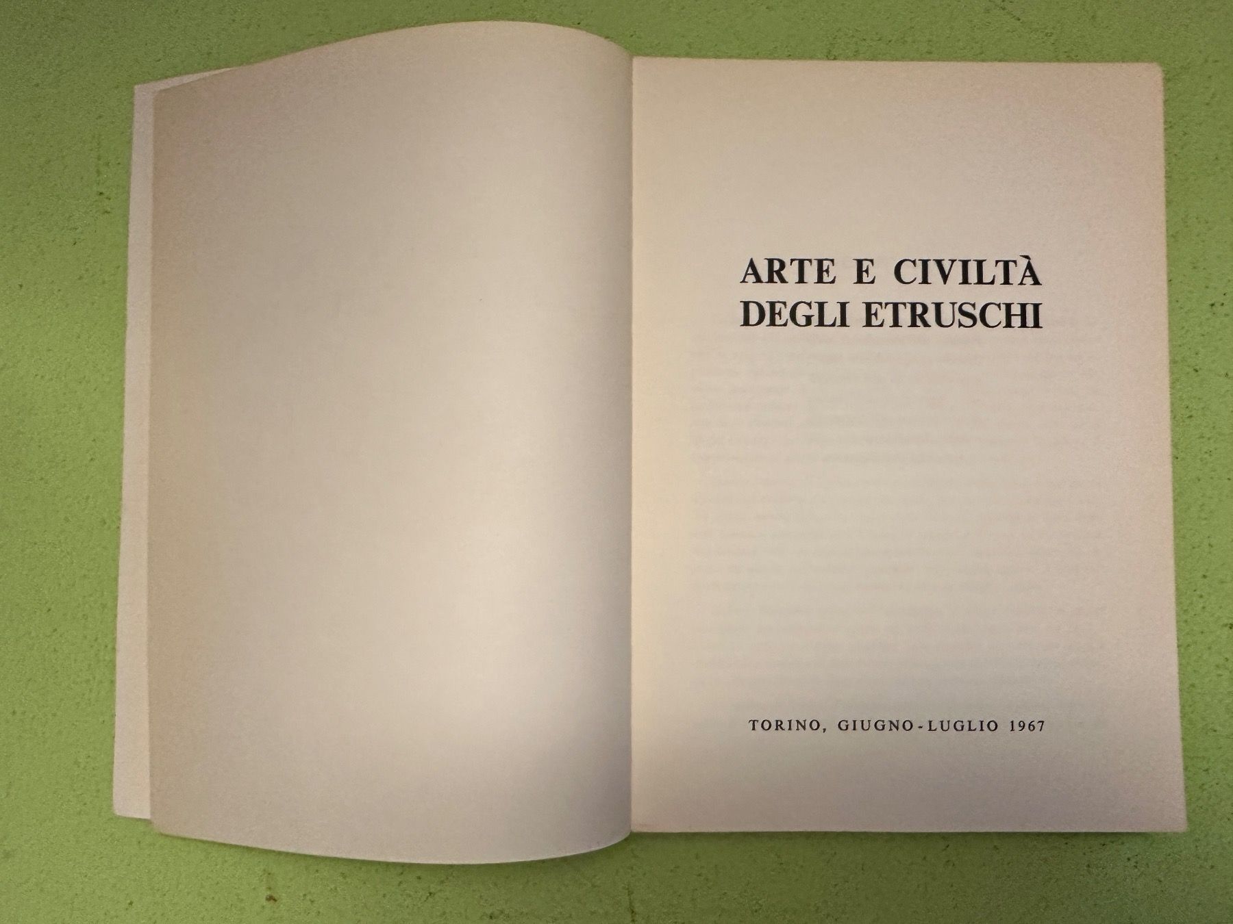 Libri: ARTE E CIVILTÀ DEGLI ETRUSCHI – Usato da Zürich venduto da allp 1