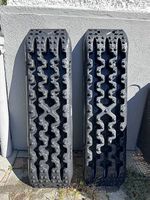 Bergeboards, Sandbleche, Offroad Anfahrhilfen, Paar, schwarz