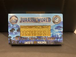 Jurassic World 24 Karat Gold Plated Ticket (Limitiert)