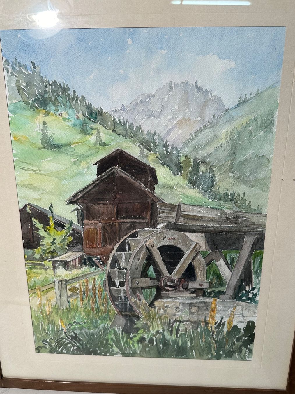 Dipinti: Belle aquarelle signée – Usato da Lausanne venduto da artnouveau04 1