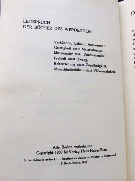 Bücher: Psychoanalytisches Volksbuch ! 4.Auflage – Gebraucht aus Brügg BE von rutschimedizin 1