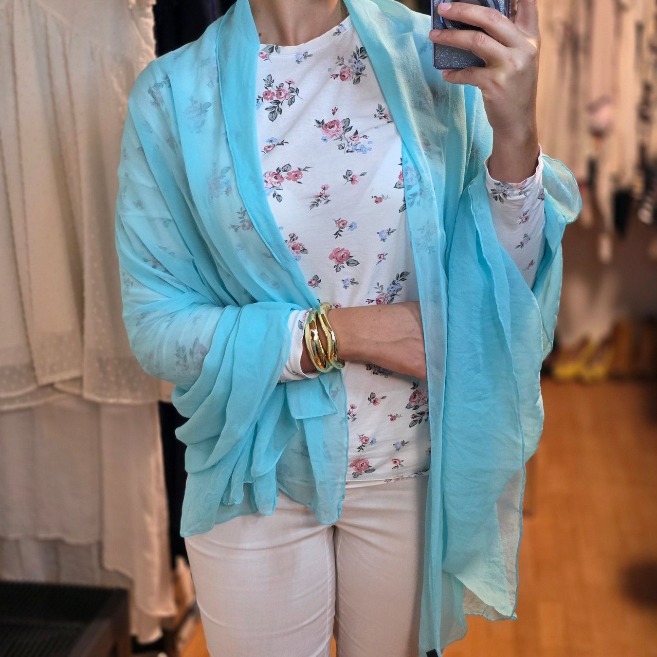 Codello Foulard & Sciarpe: Codello Seidentuch Stola 100% Seide Luxus – Usato da Wald ZH venduto da CapLux 4
