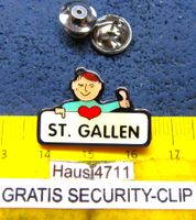 ST.GALLEN SG ❤  PIN GLASIERT METALIC