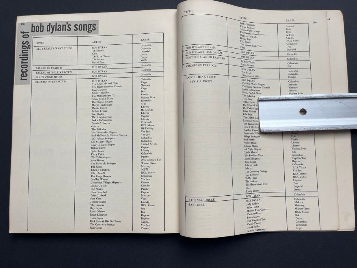 Bücher: Bob Dylan Song book – Gebraucht aus Biel-Bienne von hachrig 7