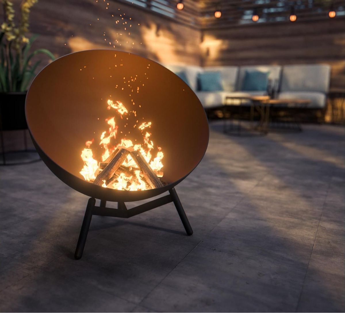 Bracieri: Feuerschale - Ø 60cm - Geneigte & horizontale Position - – Nuovo e nell'imballaggio originale da Amriswil venduto da JaJa-Express 2