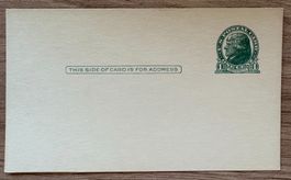 UNITED STATES OF AMERICA POSTAL CARD