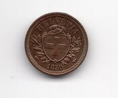 (2129) CH, 1 Rappen 1850, unz/stgl