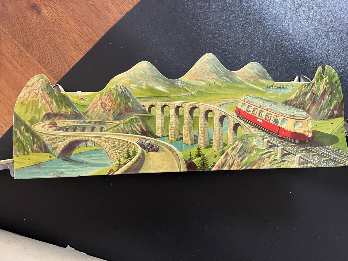 Technofix Giocattoli: Technofix, Blechspielzeug "Mountain Express" – Usato da Arlesheim venduto da SKA_4144 2