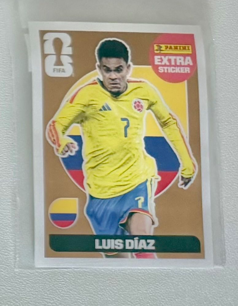 Panini Carte collezionabili: Panini Extra Sticker Luis Díaz WM 2026 Bronze – Usato da Reiden venduto da CDowner