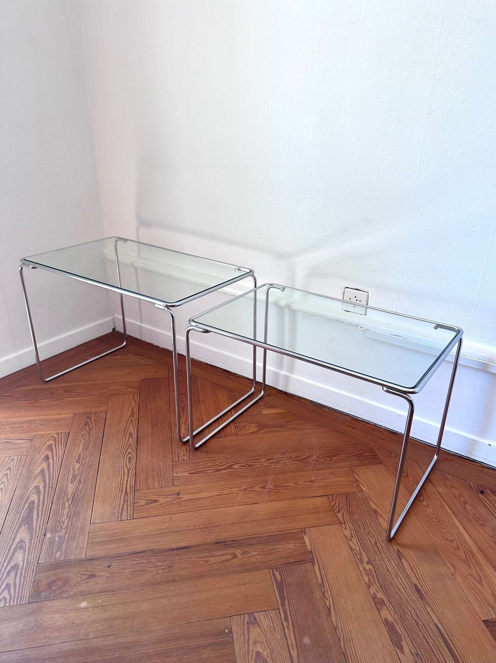 Tavoli: Tables gigognes vintage chrome verre, 1970 – Usato da Lausanne venduto da jul_v9ht 4