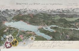 CH 149 Bodensee und Rhein aus der Vogelschau, 1909