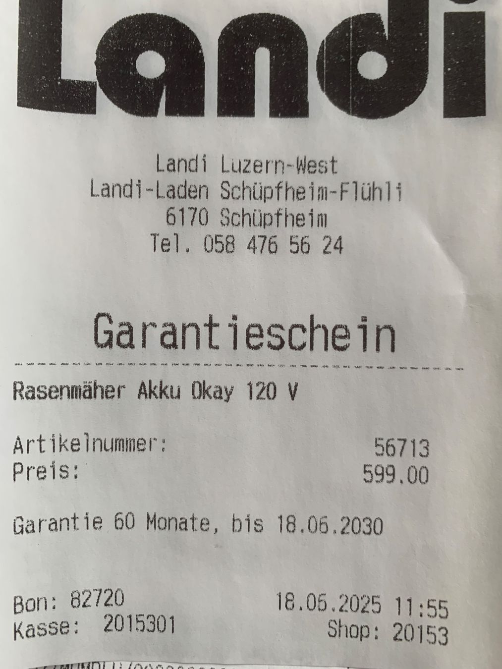 Tagliaerba: Akku-Rasenmäher – Usato da Luzern venduto da deuil 6