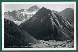 Samnaun mit Stammerspitze, 1954, gelaufen