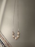 Silber Kette mit Süsswasserperlen