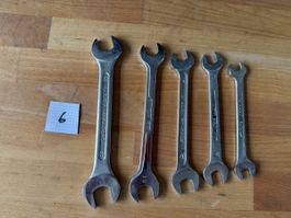 Gabelschlüssel-Set 6-teilig Chrom-Vanadium gebraucht