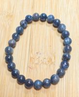 Hochwertiges blaues Kyanit Armband B 7.5mm
