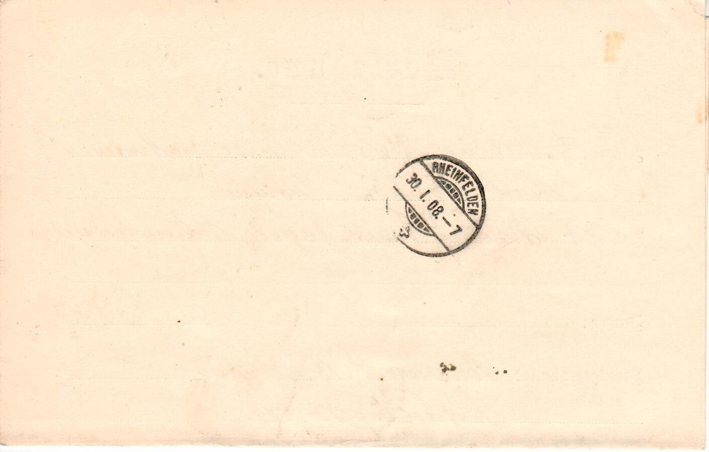 Tutti i francobolli: Vorladung Magden mit Stempelmarke  1908 – Usato da Wolhusen venduto da Curver9 1