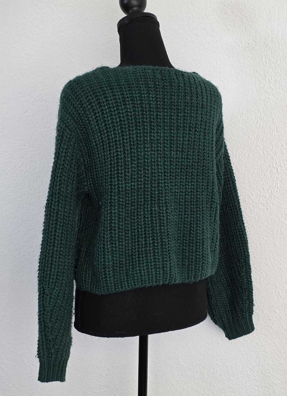 H&M Maglioni & Felpe: Dunkelgrüner Strickpullover von H&M, Grösse M – Usato da Rheinsulz venduto da Gilea 3
