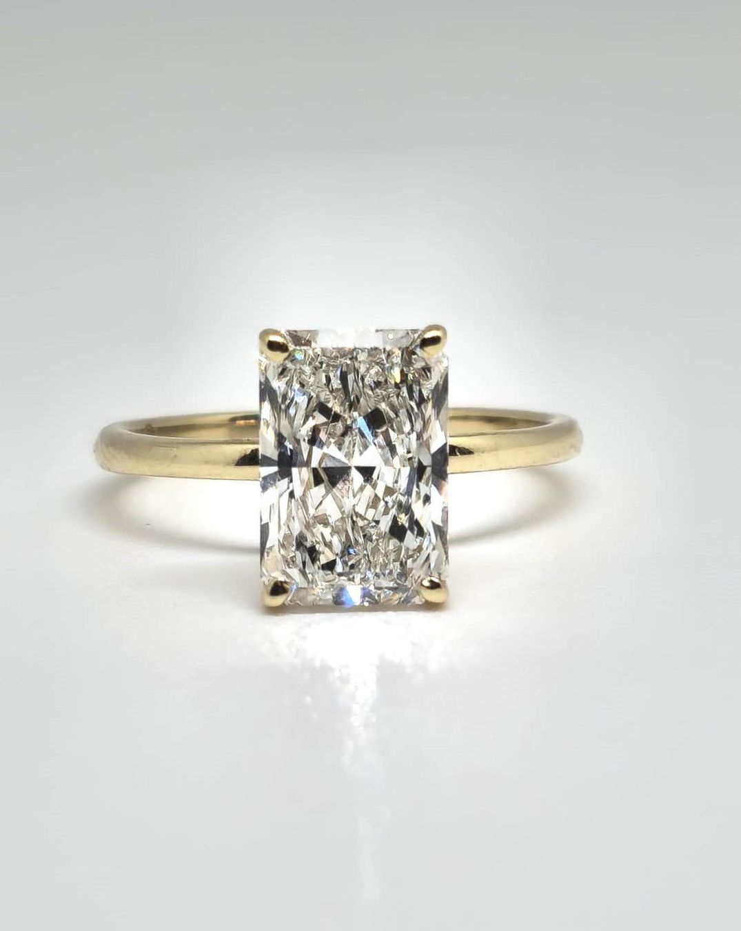 Ringe: Ring 14K Gelbgold, Labordiamant 3,03 ct E VVS2 IGI – Neu und originalverpackt aus Winterthur von fba_7ply