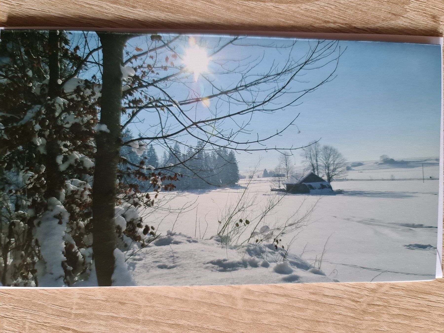 Cartoline: Grusskarte Schnee Winter – Usato da Dintikon venduto da Vexi