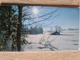 Grusskarte Schnee Winter