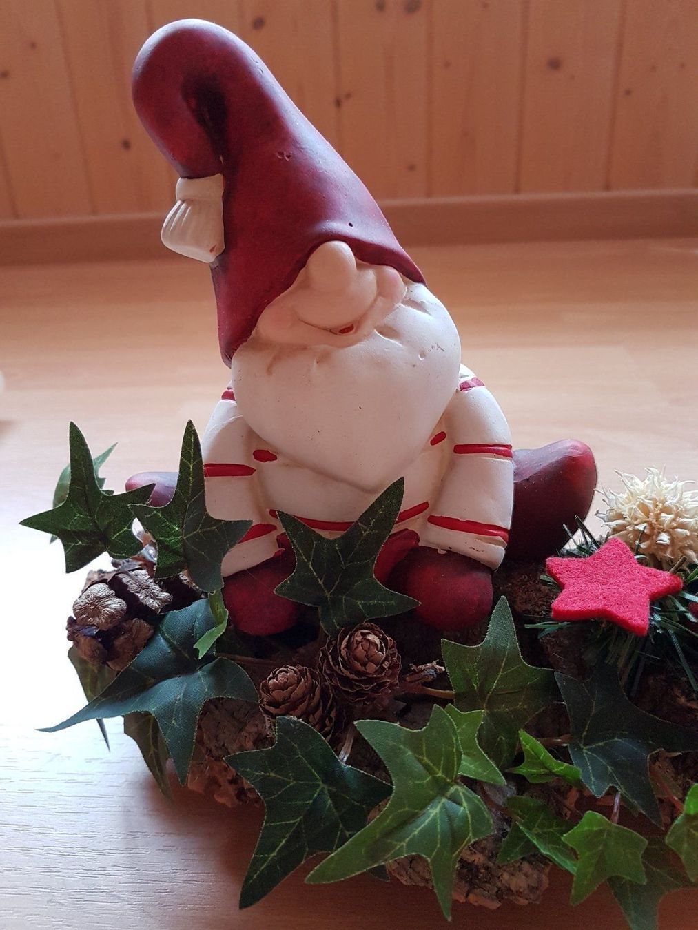 Toutes les décorations: DEKO AUF WURZEL MIT KERZE – Neuf (Voir description) à Sax par prinzenrollen 1