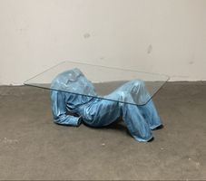 Pop Art Couchtisch „Blue Jeans“, 80 er Jahre
