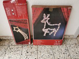 Konstsmide Weihnachtsdeko Sternschnuppe & 2 Stk. Rentier