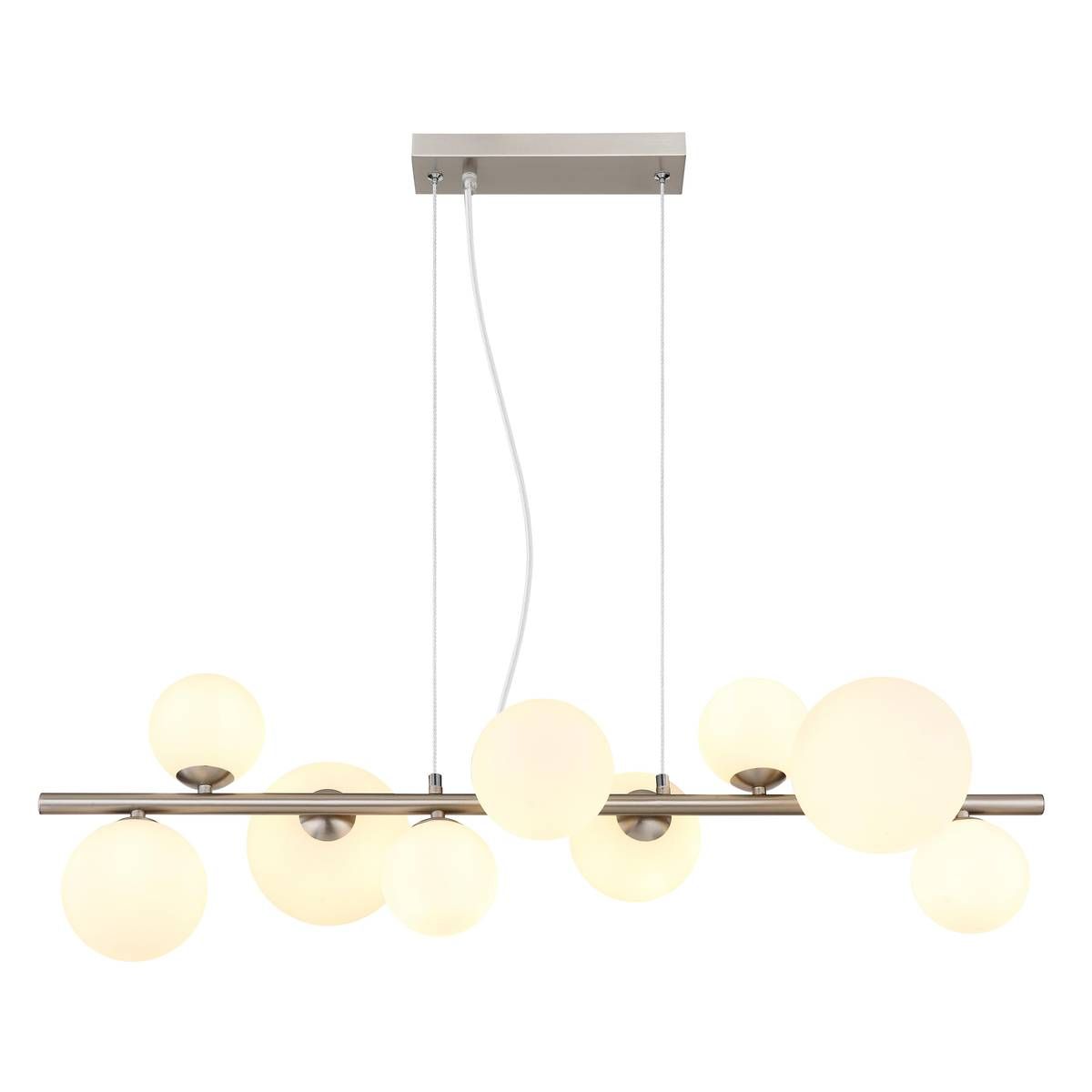 Lampadari & plafoniere: Nickel Pendelleuchte, 87 cm x 35 cm – Nuovo (secondo la descrizione) da Kreuzlingen venduto da Smart-Light 3