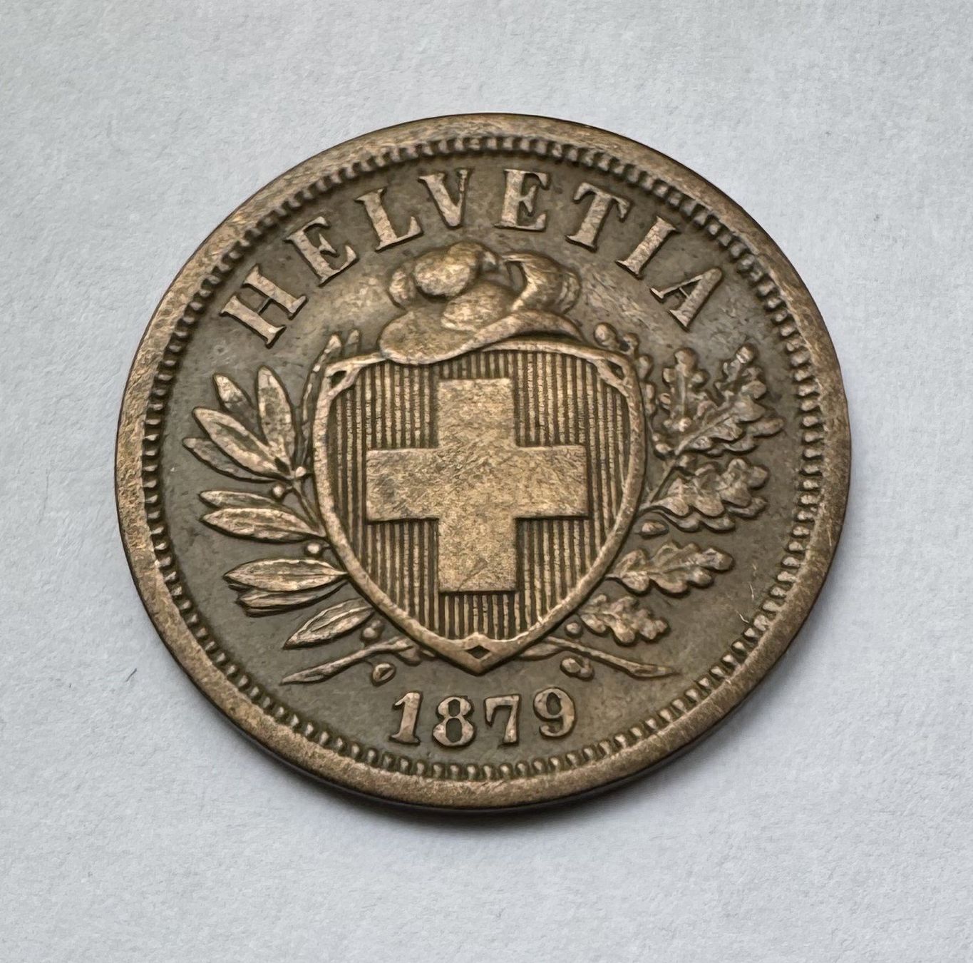 Tutti le monete: 1879 2 Rappen -unz – Usato da Kirchberg SG venduto da Zenhad69
