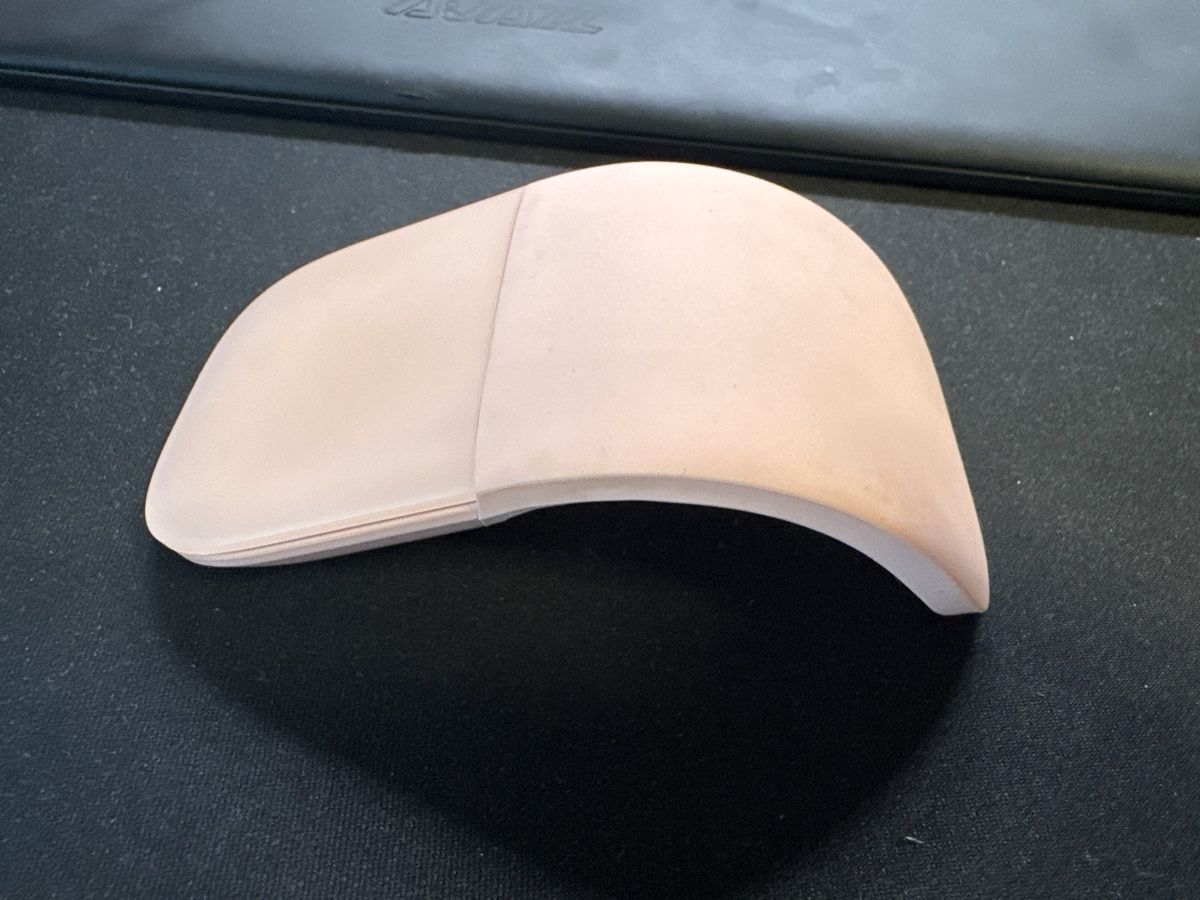 Microsoft Maus: Microsoft Arc Mouse rosa guter Zustand – Gebraucht aus Effretikon von Berkeoek 1