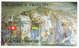 Block "700 Jahre Eidgenossenschaft. Rütlischwur". São Tomé