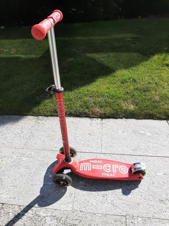 Trotti Micro MAXI - Rot mit LED Rädern - Top Zustand - ab 5J (Gebraucht ...