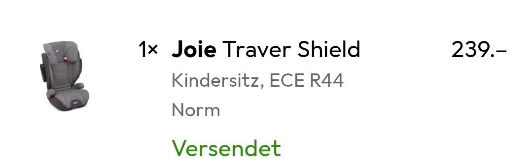 Joie Sièges auto: Kindersitz Auto Joie traver shield ece r44 – Neuf (Voir description) à Bachenbülach par mis_kn7k 1