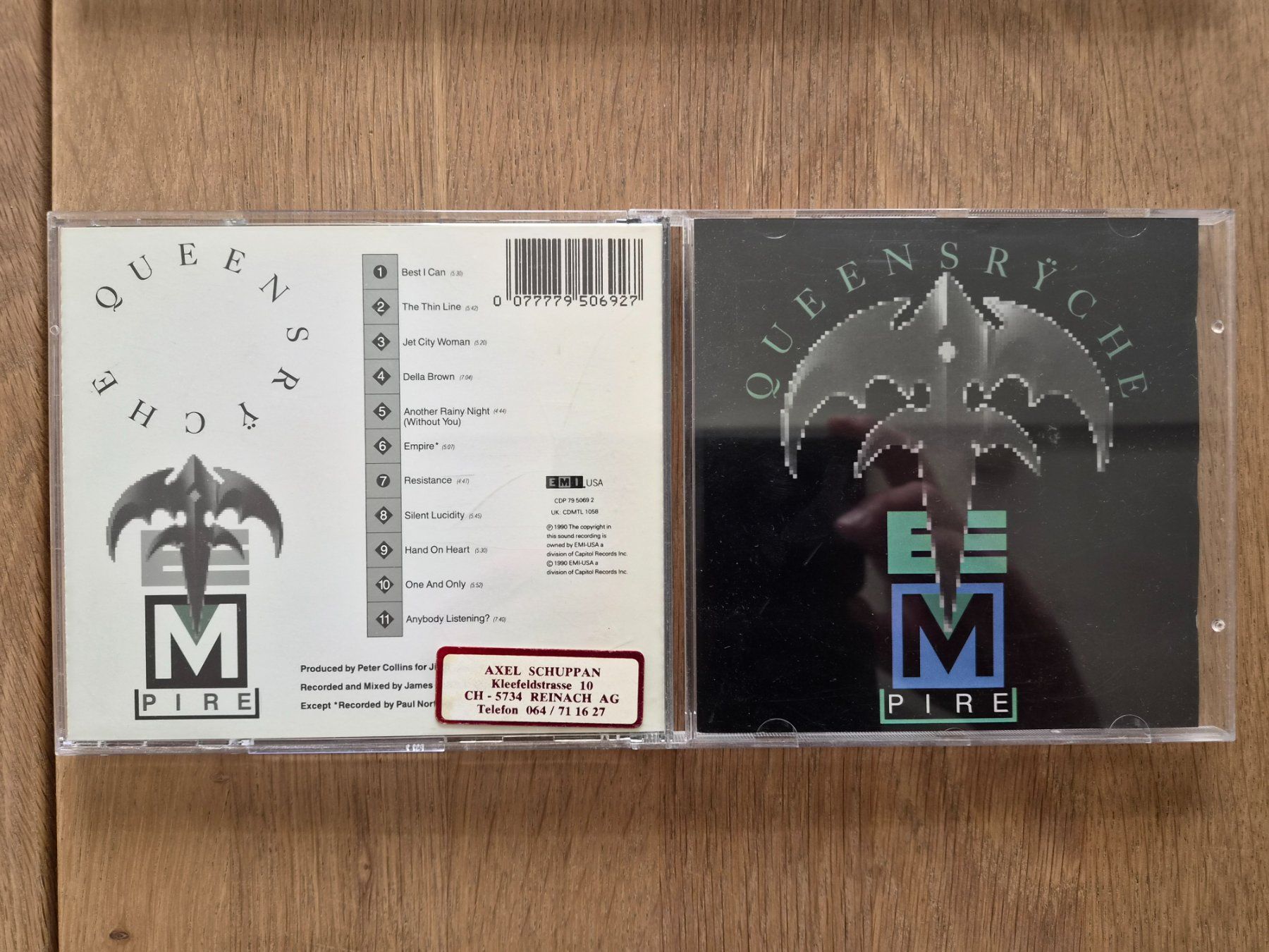 CDs: CD Queensryche - Empire, 1990 – Gebraucht aus Nebikon von Harley-Davidson01
