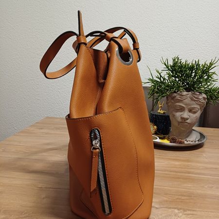Handtasche braun Lederimitat guter Zustand Marke primadonna,