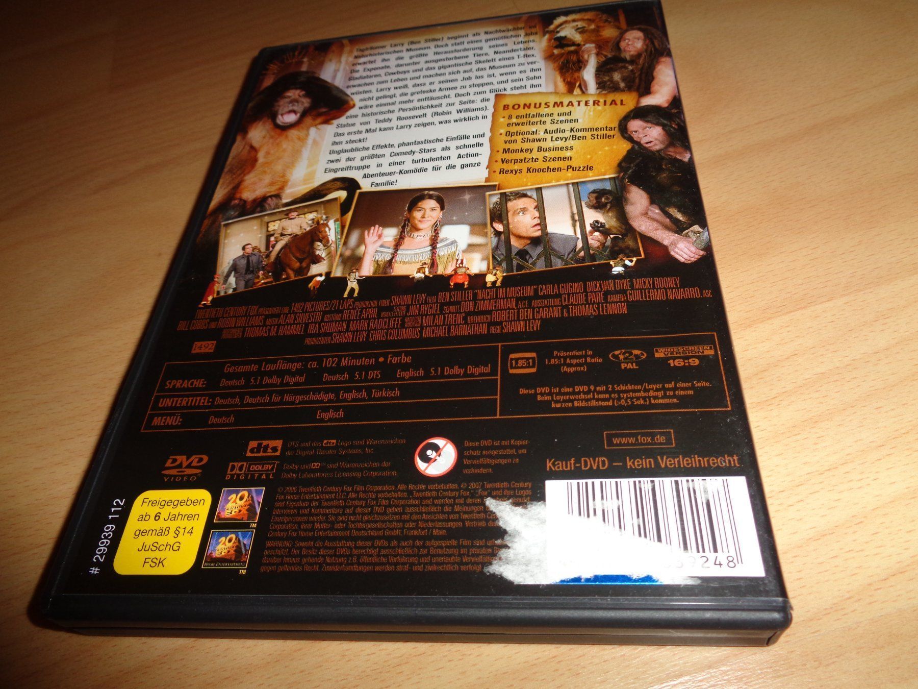 Tutti i DVDs: Nachts im Museum DVD – Usato da Olten venduto da Disc-Verkauf 2