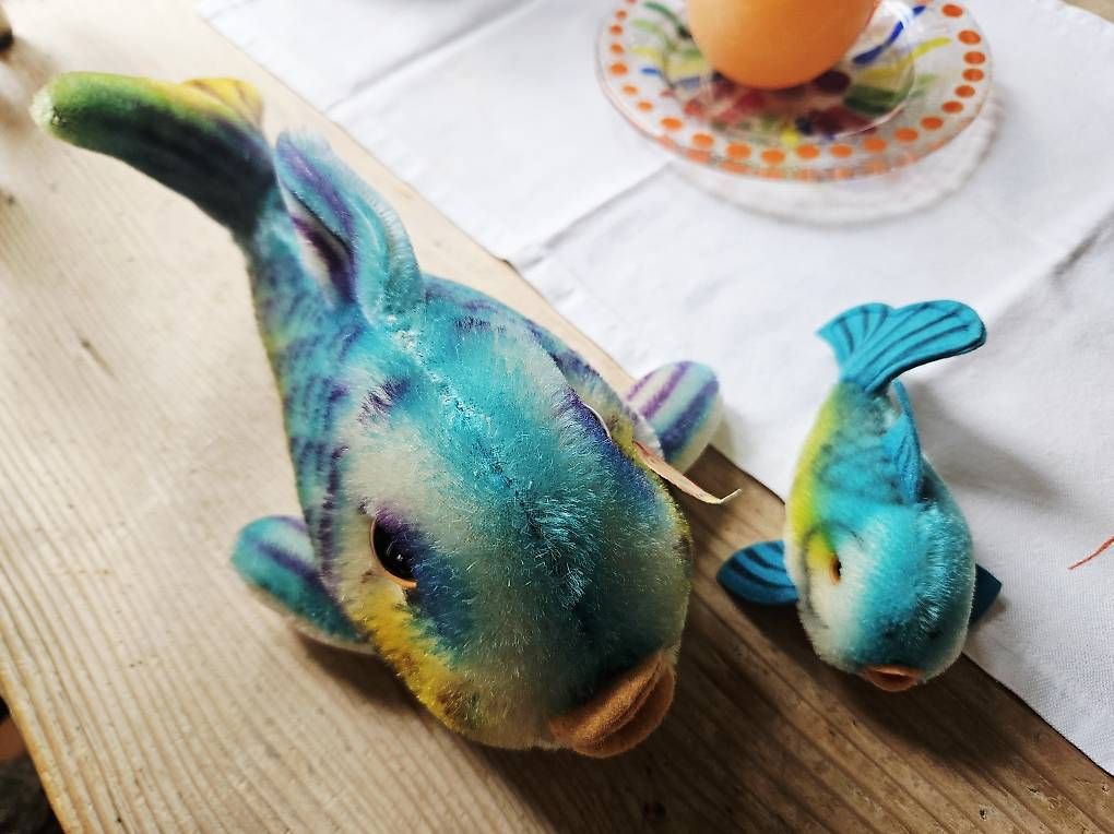 Giocattoli: Steiff Fish Flossy gross & klein – Usato da Neftenbach venduto da Wummwila