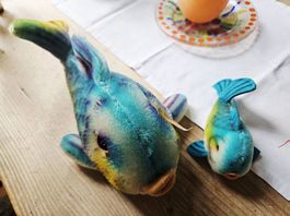Steiff Fish Flossy gross & klein