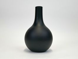Schwarze Blumenvase
