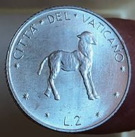 VATIKAN 2 LIRE 1970 UNZ. *SEHR RAR*